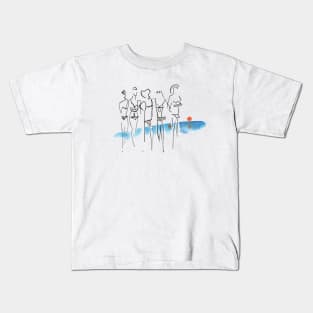 On the beach Kids T-Shirt